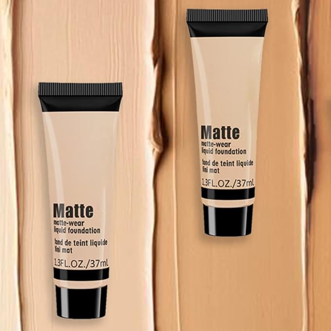 2 Pack Liquid Foundation Cream for Face Makeup,Durable