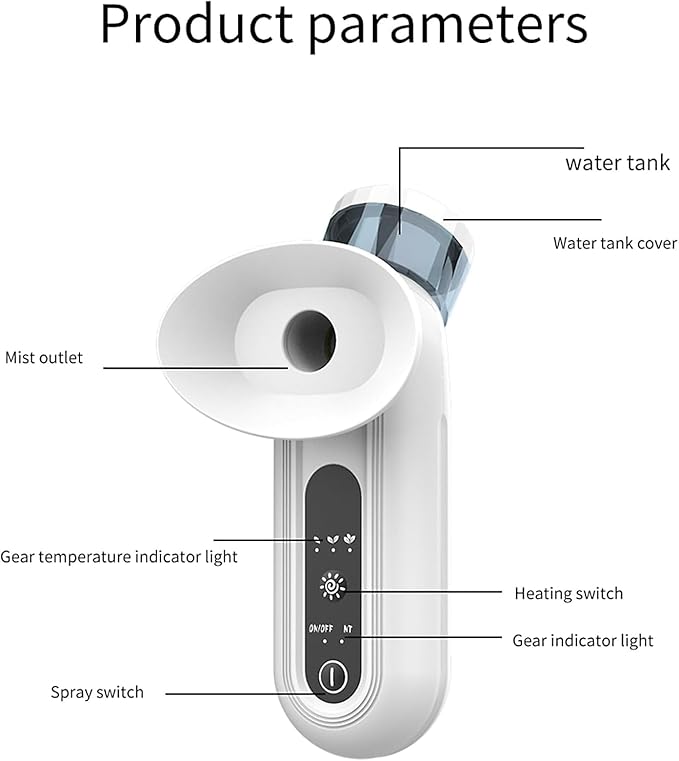 Eye Steam Sprayer - Moisturizing Eye Treatment, Heated Mist for Dry Eye Relief, Mini Soothing Steamer for Eye Care