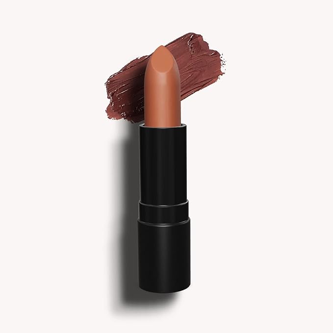 Organic Lipstick | Natural, Non-Toxic, Moisturizing, Long-Lasting & Highly Pigmented | Organic Butters, Botanical Extracts & Essential Plant Oils | Vibrant Colors (Brown Rose)