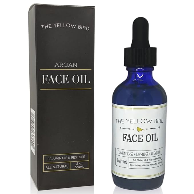 Argan Face Oil Cleanser. Moisturizing Anti Aging Natural & Organic Facial Serum for Acne, Spots, Scars, and Wrinkles. Hydrating Botanic Blend for Youthful Glow. (Argan, 2 oz)