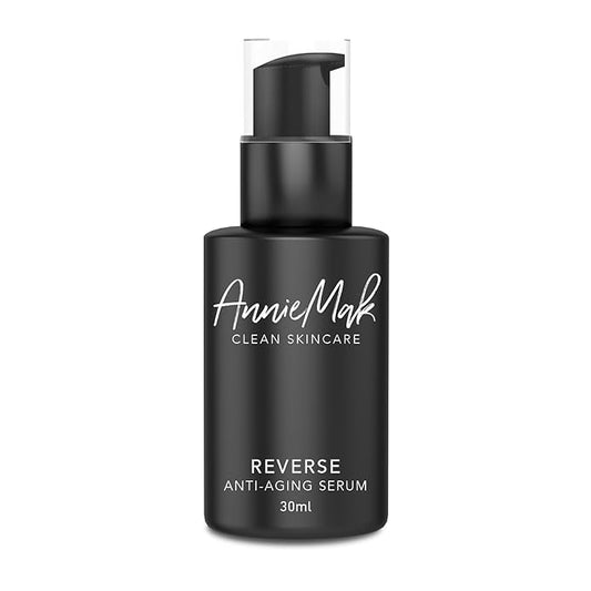 AnnieMak Reverse Anti Aging Serum for Face, Deep Moisturizer Skin Care for Women, Helps Reduce Wrinkle, Dark Spots & Facial Lines, Moisturizing & Hydrating, Promotes Collagen (1 fl oz)