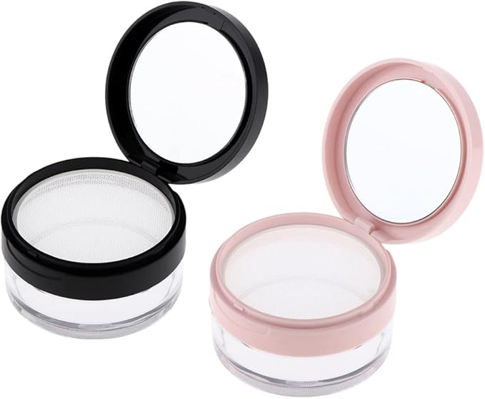 AKOAK 2 Pcs Capacity (0.67 oz) Empty Reusable mesh face) 20 ml