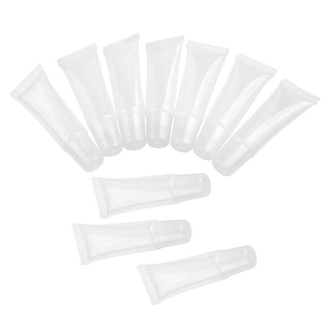 20Pcs Empty Refillable 10ml Mini Clear Lip Gloss 10ml