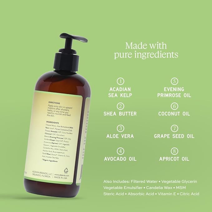Aleavia Unscented Prebiotic Body Lotion –
