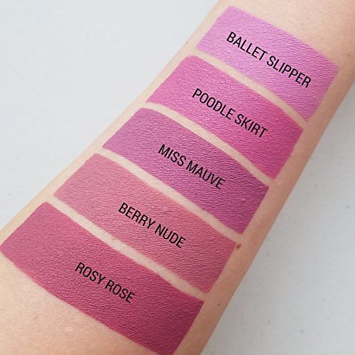 Aromi Matte Liquid Lipstick | Dusty Rose, Pink Nude Lip Color, Vegan, Cruelty-free, Long-Lasting, Smudge Proof, Paraben and Gluten Free (Rosy Rose)
