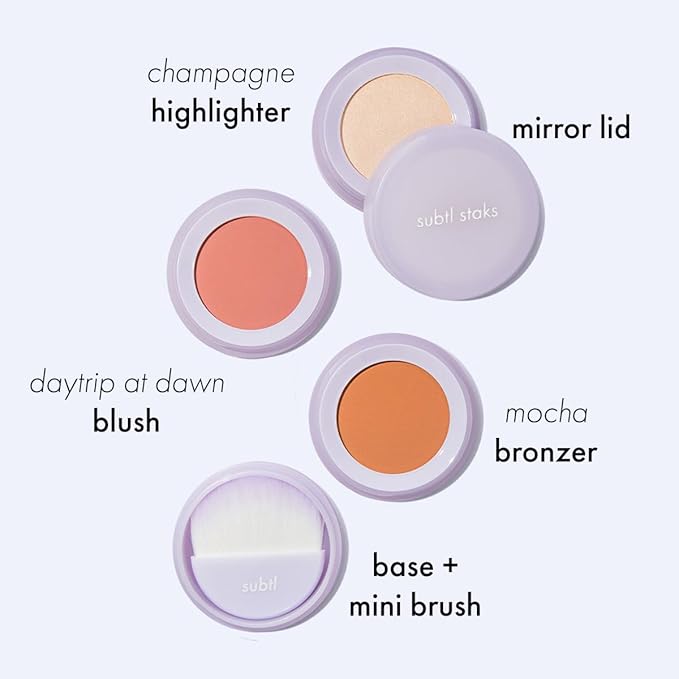 Subtl Beauty 3-in-1 travel makeup kit by subtl