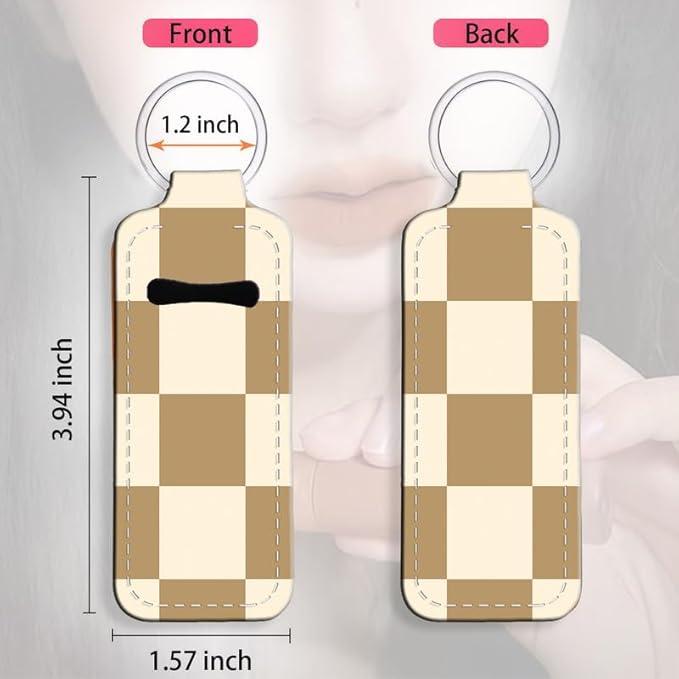 Chapstick Holder Keychain Holder Neoprene Lip Balm Lipstick