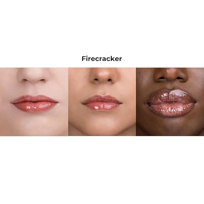 Rinna Beauty Icon Collection - Lip Gloss - Firecracker - Tinted, Hydrating, Long-Lasting - High Pigment and Shine, Vegan, No Parabens, Clean Makeup, Flavor-Free, Cruelty-Free - 1 each