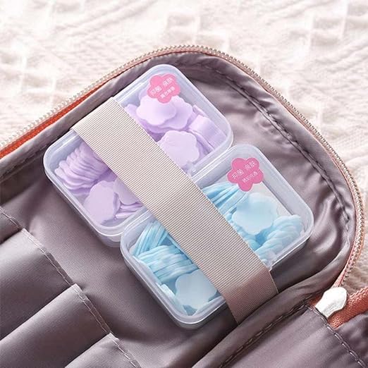 100 Pcs Purple Mini Portable Travel