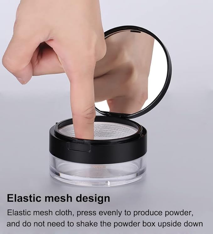 AKOAK 2 Pcs Capacity (0.67 oz) Empty Reusable mesh face) 20 ml