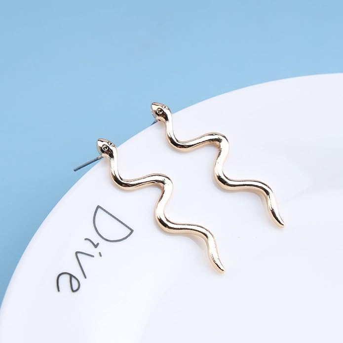 Vintage Snake Dangle Earrings Punk Snake Drop Earrings