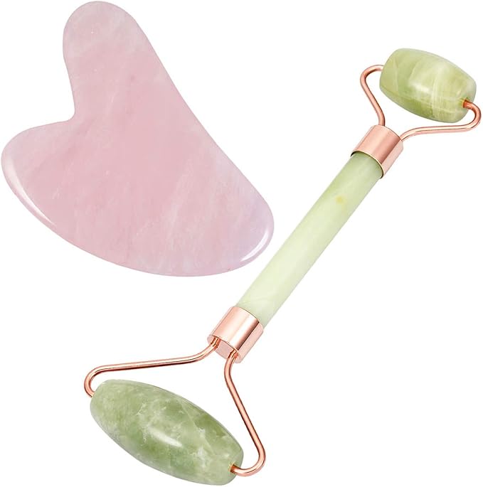 mookaitedecor Xiuyan Jade Roller & Rose Scraping