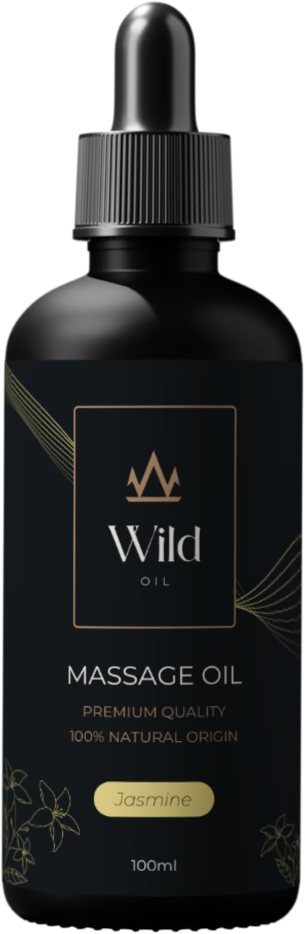 Luxurious Massage Oil Mineral, Grape Seed, Jojoba & Lavender Skin Moisturization Hair Nourishment Hydration, Elasticity, Vegan & Natural (100ml, Jasemine)