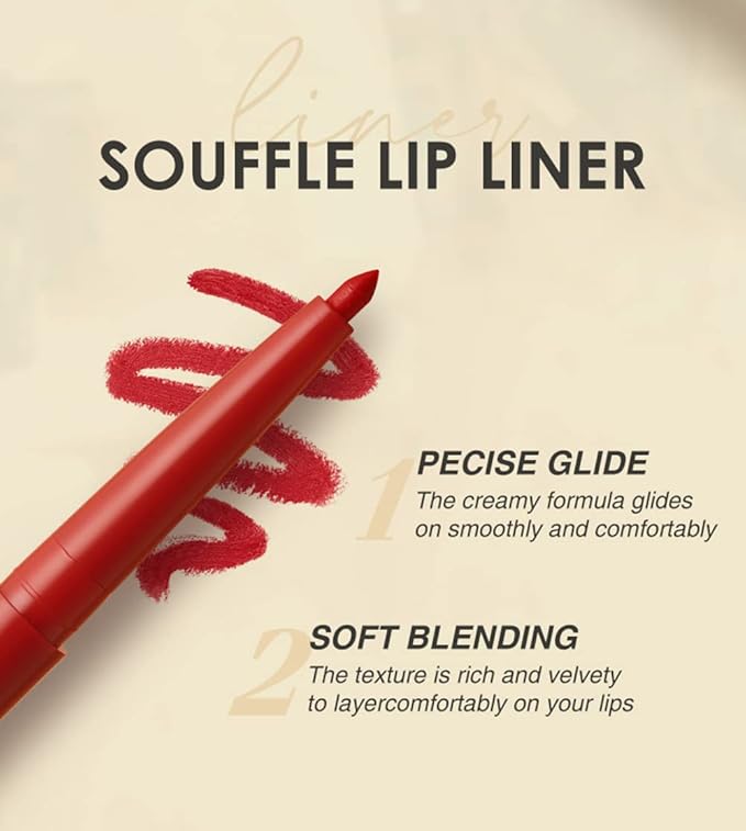 URQT Lip Liner and Lipstick Set, 6pcs Long Lasting Matte Liquid Lipsticks + 6 Matching Smooth Lip Liners, Waterproof, Full Coverage, Gift Set