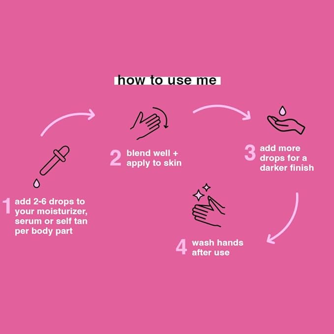 b.tan Darkest Self Tanning Drops for Face & Body | Pump Up the Tan to Ten - Insanely Dark Gradual Sunless Tanner Bronzing Glow Drops, Vegan, Cruelty Free, 1.0 Fl Oz