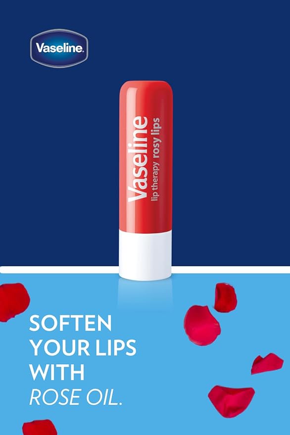 Vaseline Lip Rosy, Fast-Acting Nourishment, Ideal