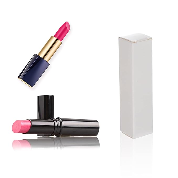 EXCEART Lipstick Pack Box 50 Pcs Lip Gloss Tubes Kraft Paper Packaging Boxes Lipstick Storage Boxes Lip Balm Wrapping Box (White) Paper Essential Oil Box