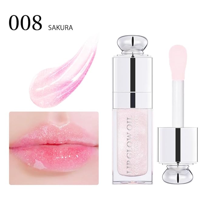 Moisturizing Lip Oil,No-Sticky Gloss Balm Care,Fruit