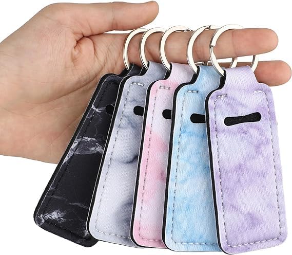 Chapstick Holder Keychain, Cute Lip Balm Keychain Holder Gloss