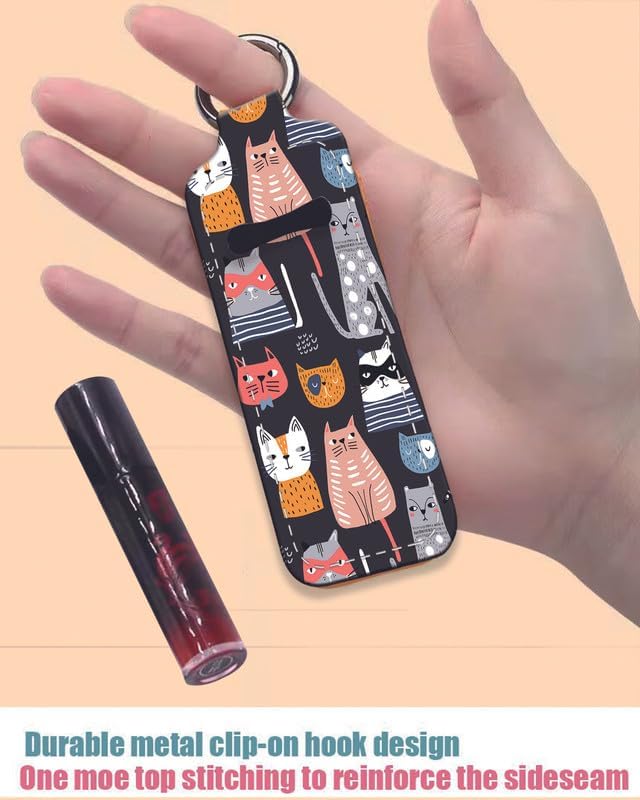 Chapstick Holder Keychain Holder Neoprene Lip Balm Lipstick