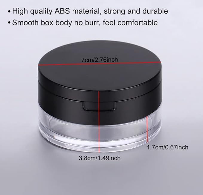AKOAK 2 Pcs Capacity (0.67 oz) Empty Reusable mesh face) 20 ml