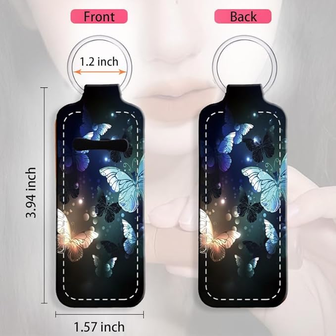 Chapstick Holder Keychain Holder Neoprene Lip Balm Lipstick