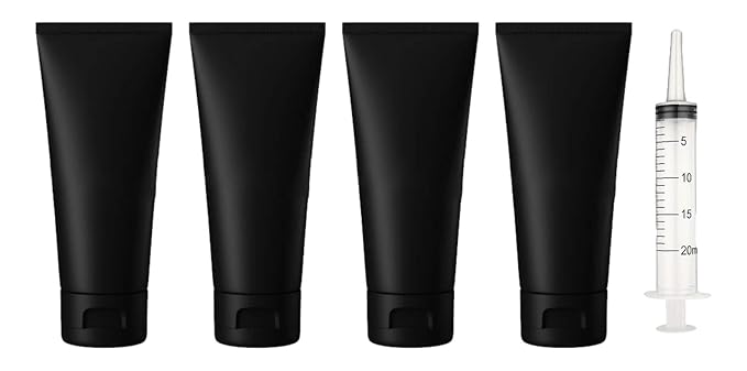 (4pcs per pack) 200ml BLACK Empty