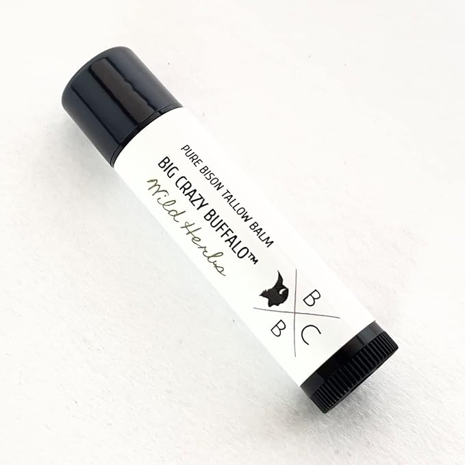 Pure Bison Tallow Lip Balm, Wild Forming