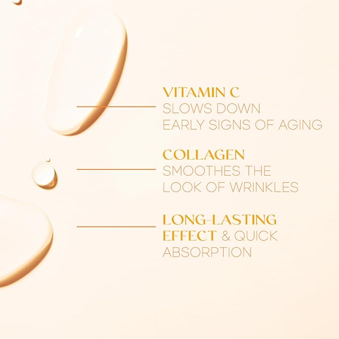 Vitamin C Serum with Collagen - Anti-Aging & Dark Spot Remover - Dermatologist Tested Korean Skincare for Brightening & Acne - Clean Beauty, Cruelty-Free, All Skin Types - 1.69oz (2-Pack)