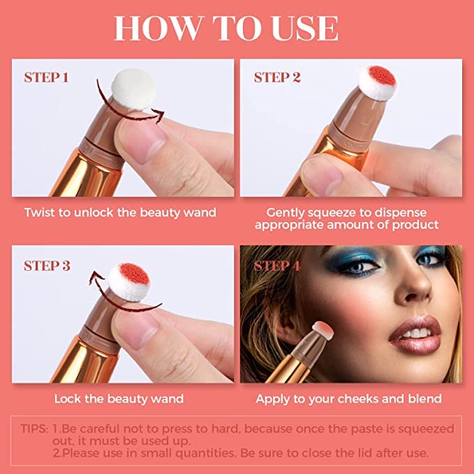 Blush Dreams Contour Beauty Wand, Liquid Face Concealer (Contour Stick)