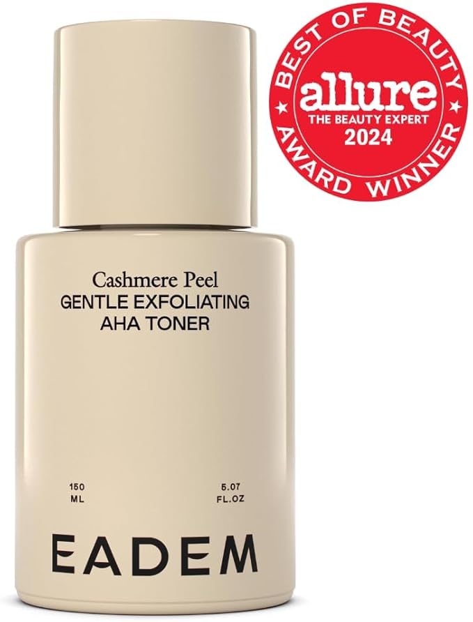 EADEM Gentle Exfoliating AHA & PHA Toner, Exfoliating Face Serum with Tranexamic Acid, AHA Exfoliant & Pore Minimizer for Face and Body, Acne Spot Serum, Mothers Day Gifts, 5.0 oz, Cashmere Peel