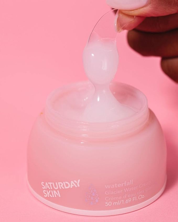 Saturday Skin Face Moisturizer Water Face Cream Natural Oil free Gel Type Cream From Alaska Glacier Water Day & Night Korean Skin Care Cream Soothing Hydrating Facial Moistrurizer (1.69 Fl. Oz. 50ml)