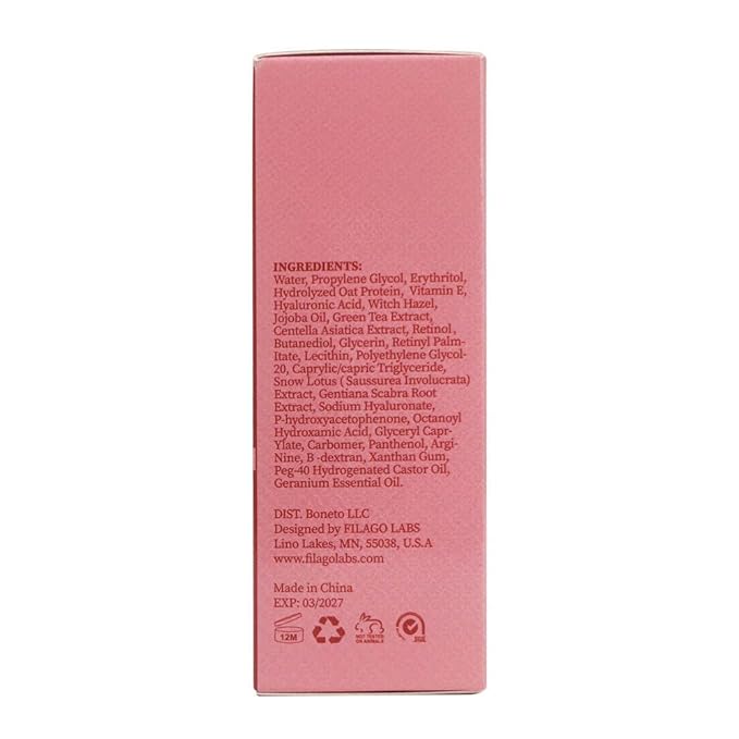 Retinol Serum for Face, – Anti Aging Facial Serum with Retinol, Hyaluronic Acid, Vitamin E, & More – Brightening Serum made to improve Dark Spots, Skin Tone, Fine Lines & Wrinkles, 1 Fl Oz