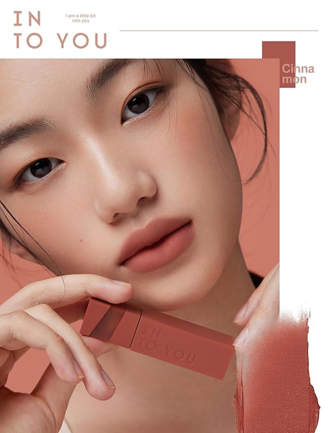 INTO YOU Matte Lipstick Velvet Lip Stain Lip Mud Long Lasting Waterproof Lipstick Lip Gloss Makeup Moisturizing Lipstick for Women (L-Cn01)