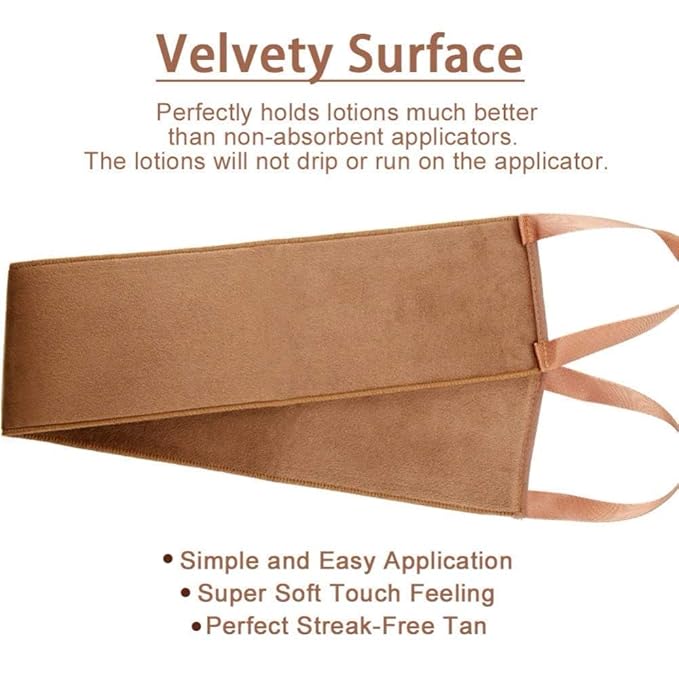 GAIYAH Self Tanning Mitt Applicator Kit, With Back Lotion Applicators For Your Back, Exfoliator Glove and Finger Face Mitt