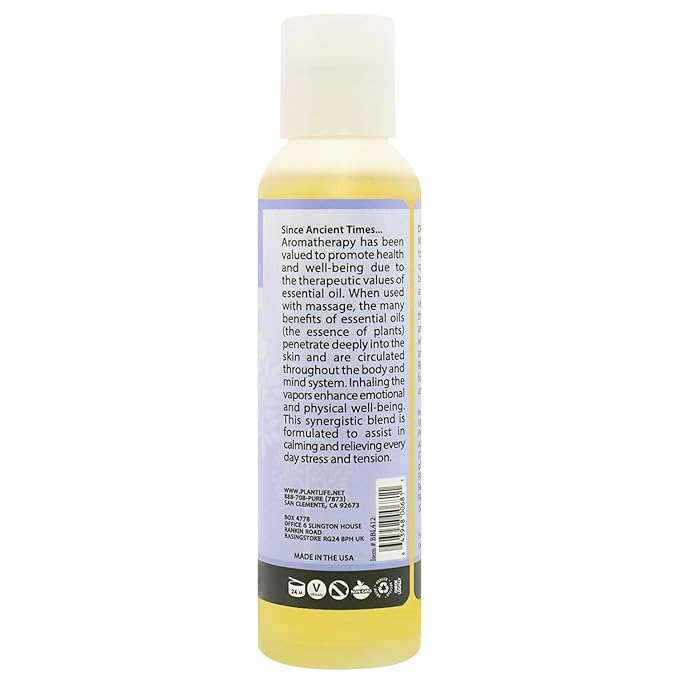 Plantlife Massage Oil 3-Pack - Absorbs Deeply into The Skin and is Circulated Throughout, Providing Optimum Benefit to The Mind and Body - Made in California 4 oz