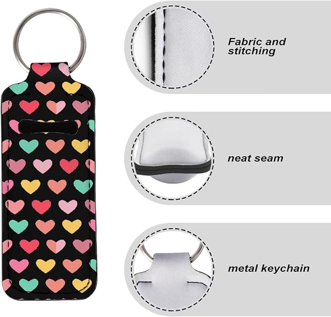 Women Girls Colorful Love Heart Style