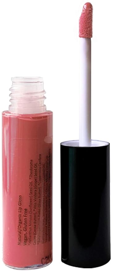 Mom's Secret 100% Natural Lip Gloss, Organic, Vegan, Gluten Free, Cruelty Free, Made in the USA, 0.18 oz. (Tickled)