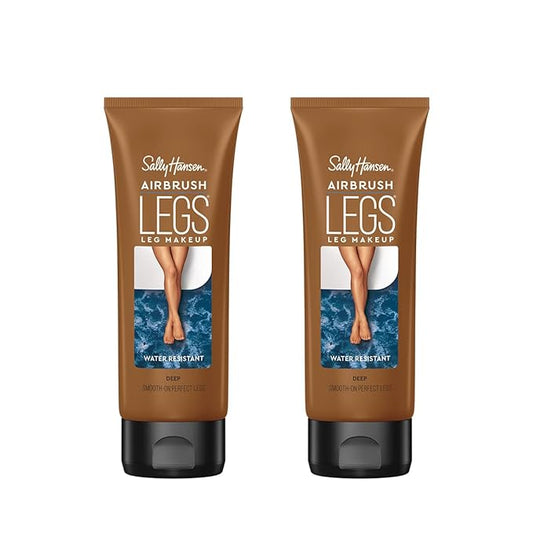 Sally Hansen Airbrush Legs, Leg Makeup Lotion, Deep 4 Oz, Pack of 2
