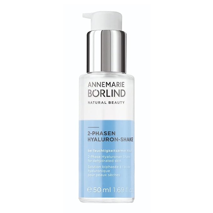 ANNEMARIE BÖRLIND - 2 Phase Hyaluronan Shake - Hyaluronic Acid + Aloe Vera + Black Forest Rose Stem Cells For Intense Hydration - Moisturizing, Plumping, Nourishing - 1.69 Fl. Oz.