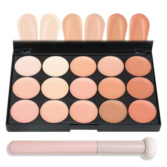 15 Colors Correcting Concealer Contour Palette,Cream Contour Makeup