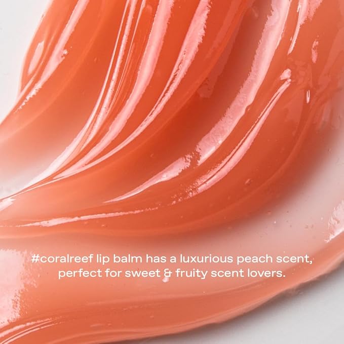 glow peach peptide repair lip balm oz