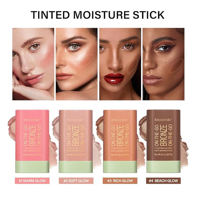 Multi-Use Makeup Bronzer Stick for Effortless Glow -
