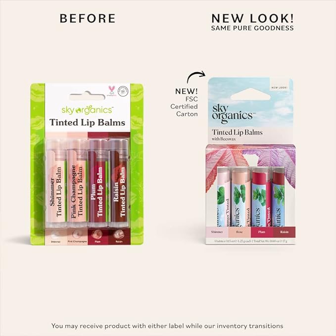 Sky Organics Tinted Lip Balms Color,