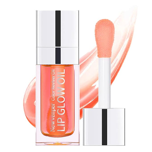 Hydrating Lip Glow Oil Long Lasting Plumping Lip Gloss Clear Lip Gloss Moisturizing Lip Oil Repairing Lip Lines and Prevents Dry Cracked for Lip Care and Dry Lips PINK