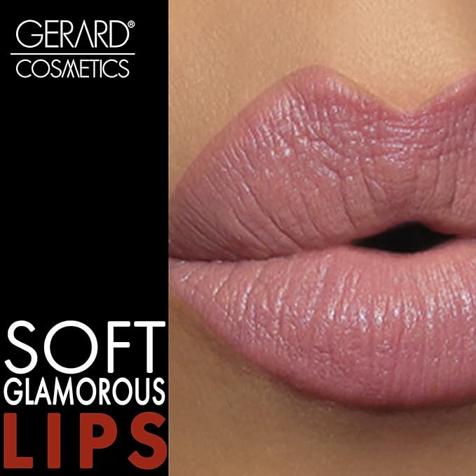 Gerard Cosmetics Lipstick Buttercup | Nude Pink Buttercup Lipstick with Luxe Satin Finish | Highly Pigmented, Smooth Formula with Hydrating Ingredients | Long Lasting | Cruelty Free & Made in USA