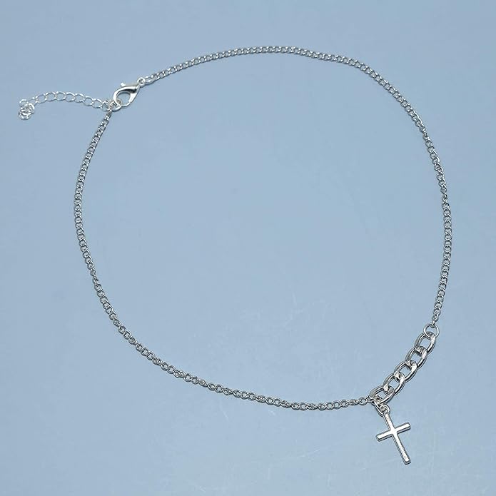Vintage Cross Necklace Creative Chunky Cuban