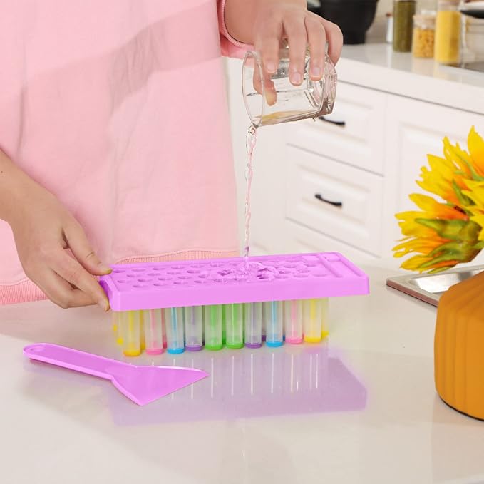 2 Sets Lip Balm Tray and (Purple)