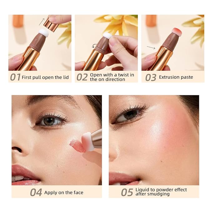 Highlighter Beauty Wand, Shimmer Liquid Highlighter Stick with Highlight Makeup