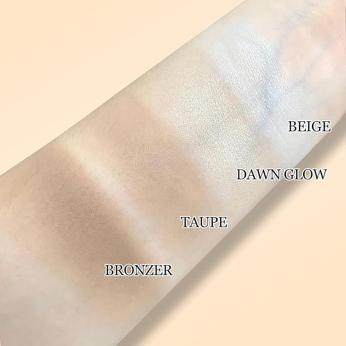 Erinde Matte Brown Contour Palette, Warm Toned Face